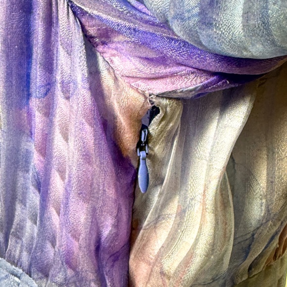 LoveShackFancy Meridian Silk Midi Dress – Purple Raindrop – Retail $595 - Size 8 - Picture 16 of 16